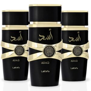 Lattafa Asad Pack of 3 Eau de Parfum for Unisex – 100 ml
