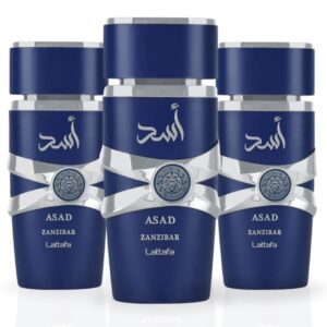 Lattafa Asad Zanzibar Pack of 3 Eau de Parfum for Unisex – 100 ml