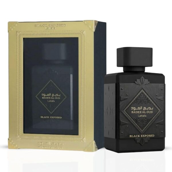 Lattafa Bade'e Al Oud Black Exposed Eau de Parfum for Unisex – 100 ml