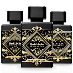 Lattafa Bade'e Al Oud Glory Pack of 3 Eau de Parfum for Unisex – 100 ml