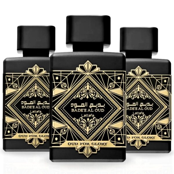 Lattafa Bade'e Al Oud Glory Pack of 3 Eau de Parfum for Unisex – 100 ml