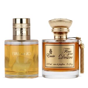 Lattafa Fire On Ice & Fire Your Desire Emir Sprays by Paris Corner Bundle Eau de Parfum for Unisex – 110 ml