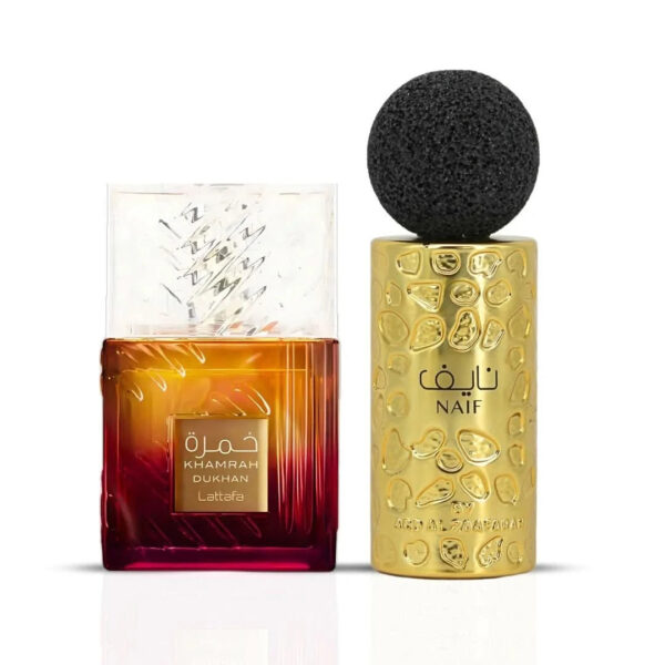 Lattafa Khamrah Dukhan & Naif by Ard Al Zaafaran Sprays Bundle Eau de Parfum for Unisex – 100 ml