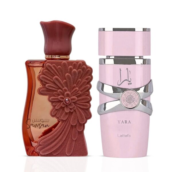 Lattafa Sawsan by Ard Al Zaafaran & Yara Sprays Bundle Eau de Parfum for Unisex – 100 ml