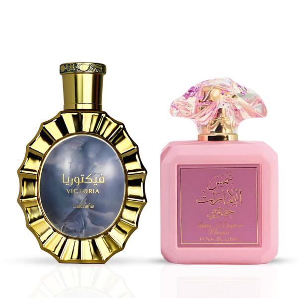Lattafa Victoria & Pink Blush by Ard Al Zaafaran Sprays Bundle Eau de Parfum for Unisex – 100 ml