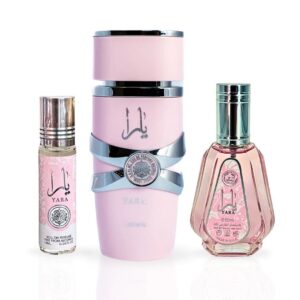 Lattafa Yara Sprays & & Roll On Bundle Eau de Parfum for Women – 100 ml