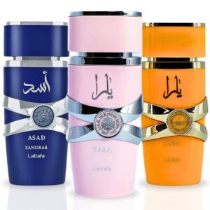 Lattafa Yara Yara Tous & Asad Zanzibar Sprays Bundle Eau de Parfum for Unisex – 100 ml