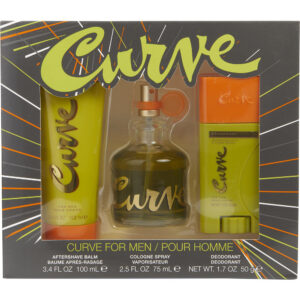 Liz Claiborne Curve & AFTERSHAVE BALM & DEODORANT STICK Cologne for Men – 2.5 oz