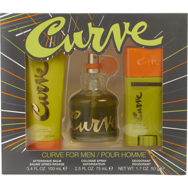 Liz Claiborne Curve & AFTERSHAVE BALM & DEODORANT STICK Cologne for Men – 2.5 oz