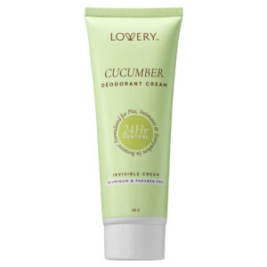 Lovery Cucumber Scented Whole Body Deodorant Cream 24 Hour Control for Unisex