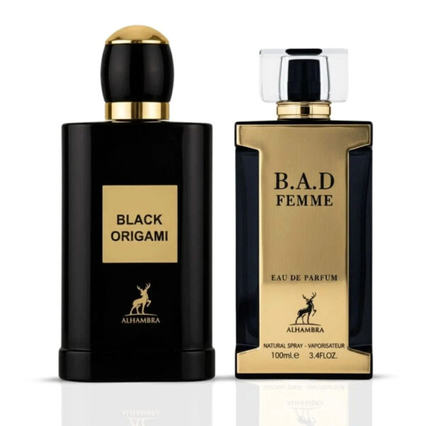 Maison Alhambra Black Origami & B.A.D. Femme Bundle Eau de Parfum for Women – 100 ml