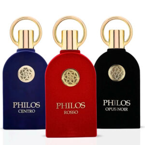 Maison Alhambra Philos Centro Philos Opus Noir & Philos Rosso Sprays Bundle Eau de Parfum for Unisex – 100 ml