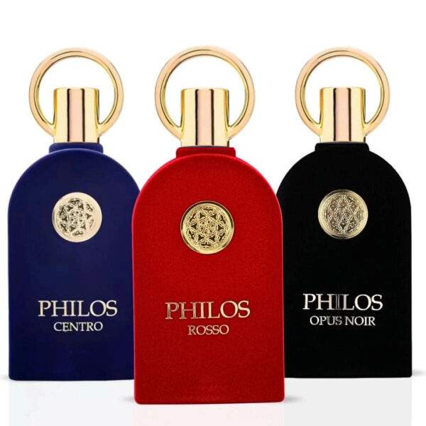 Maison Alhambra Philos Centro Philos Opus Noir & Philos Rosso Sprays Bundle Eau de Parfum for Unisex – 100 ml