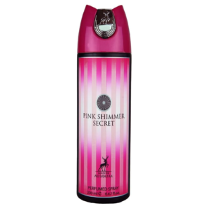 Maison Alhambra Pink Shimmer Secret Perfumed Deodorant for Women – 6.67 oz / 200ml Deodorant Spray