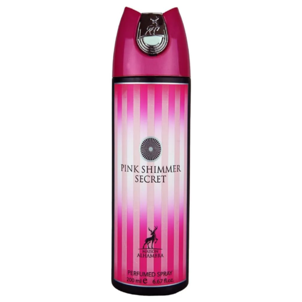 Maison Alhambra Pink Shimmer Secret Perfumed Deodorant for Women – 6.67 oz / 200ml Deodorant Spray