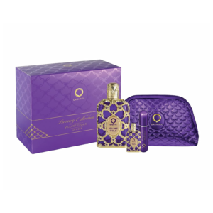 Orientica Velvet Gold for Women – 2.7 oz / 80 ml Eau de Parfum Spray; 0.34  oz /10 ml Travel spray; Atomizer; Bag;