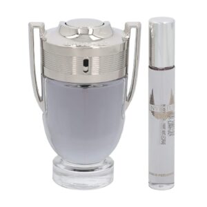Paco Rabanne Invictus for Men – 3.4 oz Eau de Toilette Spray; 20ml  Eau de Toilette Travel Spray