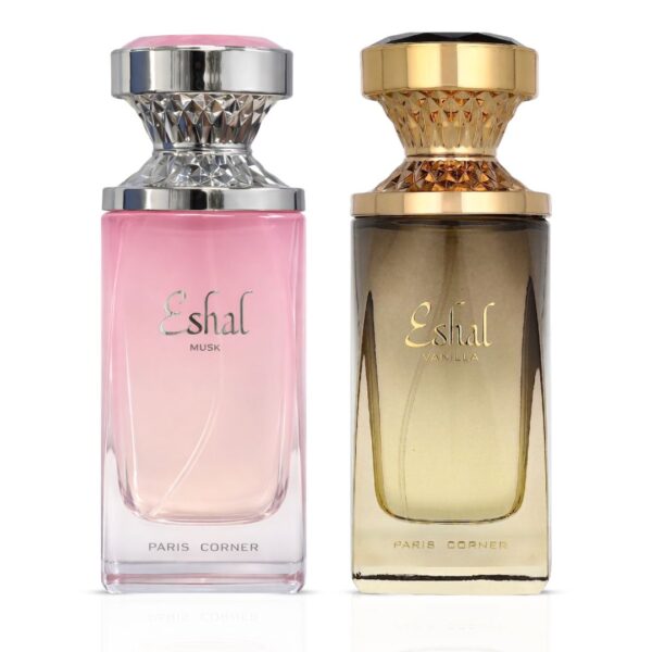 Paris Corner Eshal Musk & Eshal Vanilla Sprays Bundle Eau de Parfum for Unisex – 100 ml
