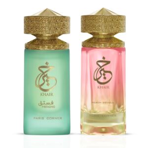 Paris Corner Khair Pistachio & Khair Peach Delulu Bundle Eau de Parfum for Unisex – 100 ml