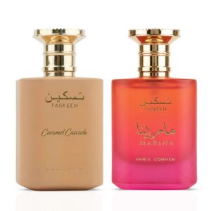 Paris Corner Taskeen Caramel Cascade & Taskeen Marina Sprays Bundle Eau de Parfum for Unisex – 100 ml