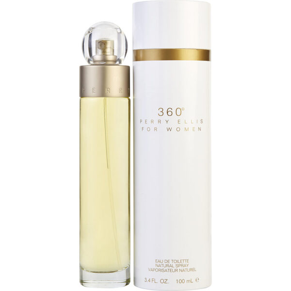 Perry Ellis 360 Eau de Toilette for Women – 3.4 oz