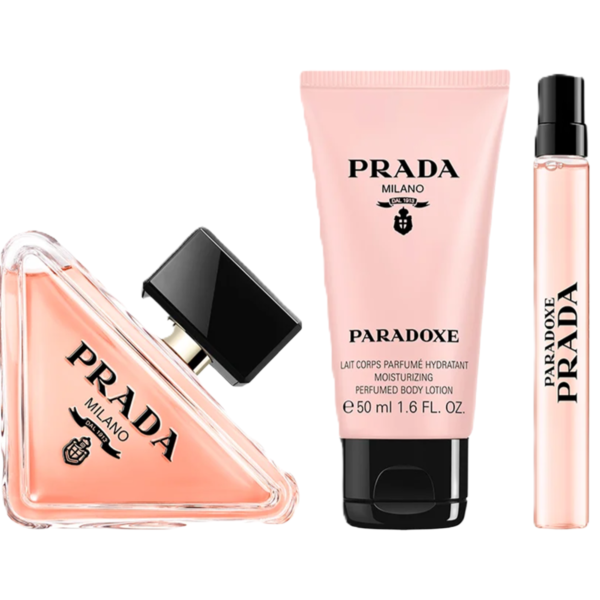 Prada Paradoxe for Women – 3.4 oz Eau de Parfum Spray, 1.7 oz Body Lotion, 0.33 Eau de Parfum Spray