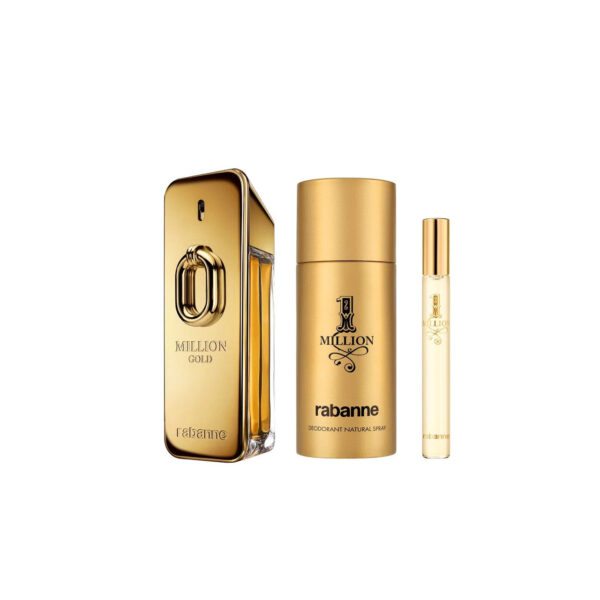 Rabanne Million Gold Intense 3 piece v3 Eau de Parfum for Men – 3 piece gift set - v3