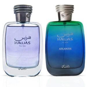 Rasasi Hawas & Hawas Atlantis Sprays Bundle Eau de Parfum for Men – 100 ml