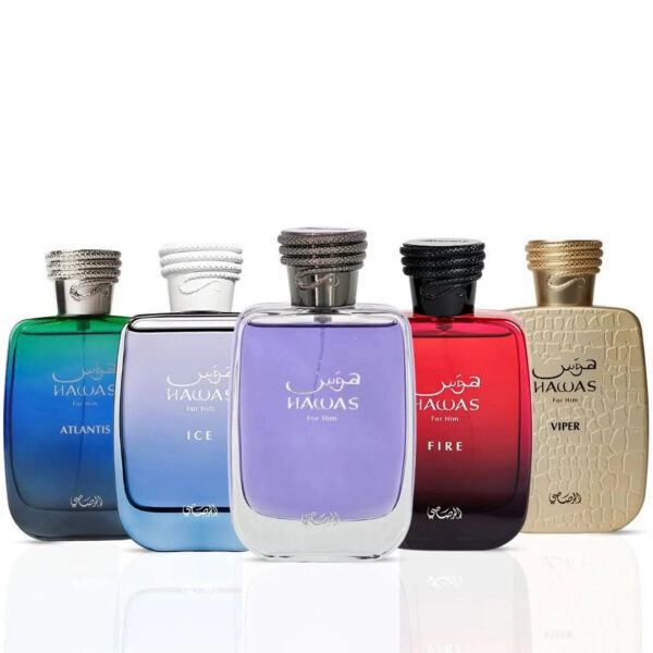 Rasasi Hawas Hawas Ice Hawas Fire Hawas Viper & Hawas Atlantis Sprays Hawas Men Collection Eau de Parfum for Men – 100 ml