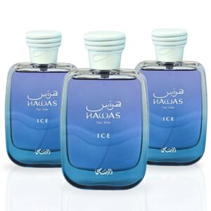 Rasasi Hawas Ice Pack of 3 Eau de Parfum for Men – 100 ml