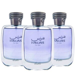 Rasasi Hawas Pack of 3 Eau de Parfum for Men – 100 ml