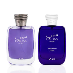 Rasasi Hawas Sapphire & Hawas Men Sprays Bundle Eau de Parfum for Men – 100 ml