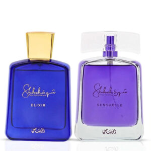 Rasasi Shuhrah Elixir & Shuhrah Sensuelle Sprays Bundle Eau de Parfum for Unisex – 90 ml