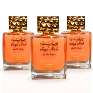 Surrati Royal Musk Caramel Toffee Pack of 3 Eau de Parfum for Unisex – 100 ml