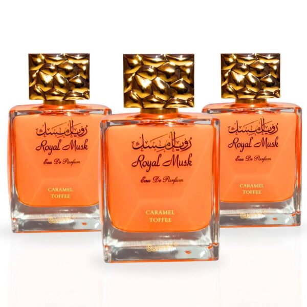 Surrati Royal Musk Caramel Toffee Pack of 3 Eau de Parfum for Unisex – 100 ml