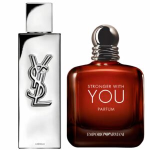 YSL & Armani Stronger with Myslf Stonger with you & YSL Myslf L'absolu Bundle Parfum for Men