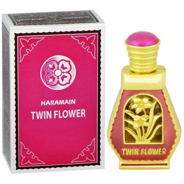 Al Haramain Twin Flower Concentrated Perfume Oil for Unisex – 15 ml
