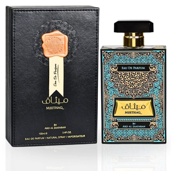 Ard Al Zaafaran Meethaq Long Lasting & Luxurious Blend Of Enchanting . Eau de Parfum for Unisex – 100 ml