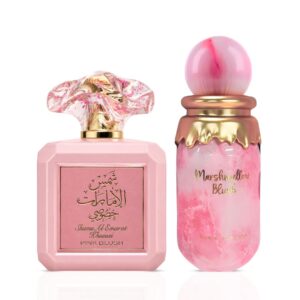 Ard Al Zaafaran Pink Blush & Marshmallow Blush by Paris corner Sprays Bundle Eau de Parfum for Unisex – 100 ml