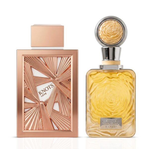 Ard Al Zaafaran Rafeef & Knots Love by Aura by Aura Sprays Bundle Eau de Parfum for Women Ard Al Zaafaran Rafeef & Knots Love by Aura by Aura Sprays Bundle Eau de Parfum for Women