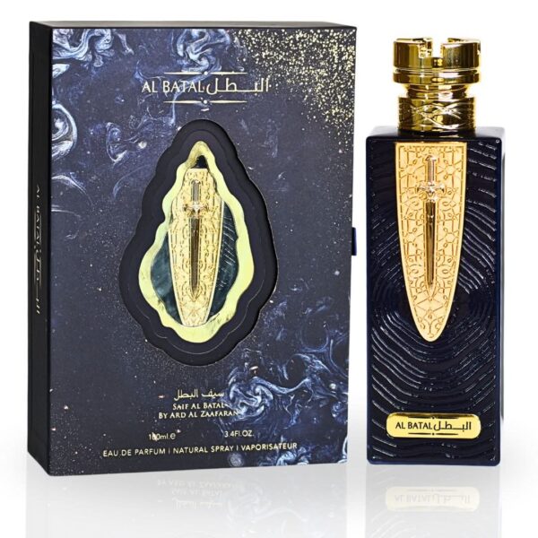 Ard Al Zaafaran Saif Al Batal A Harmonious Fusion Of Exotic Freshness & Warm Complexity. Eau de Parfum for Unisex – 100 ml