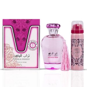 Ard Al Zaafaran Turab Al Dhahab Amazing Rose with Perfumed Eau de Parfum for Unisex – 100 ml