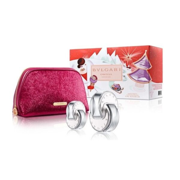 Bvlgari Omnia Crystalline 3 piece v3 Eau de Toilette for Women (Gift Set)