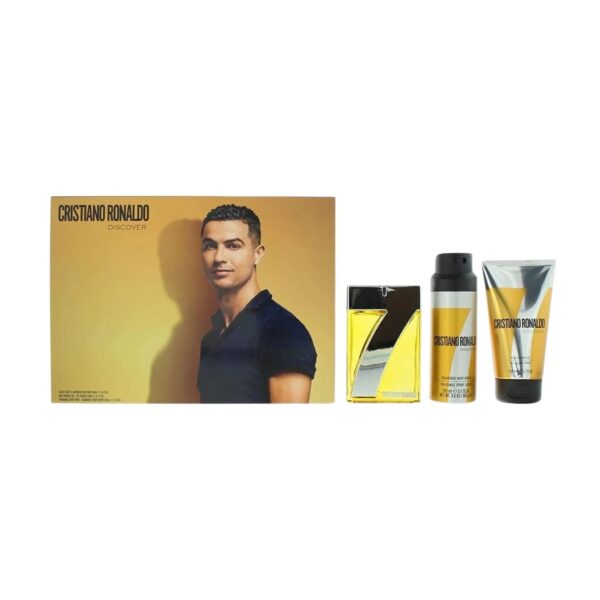 Cristiano Ronaldo Discover 3 piece Eau de Toilette for Men – 3 piece gift set