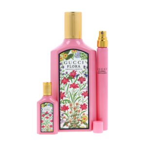 Gucci Flora Gorgeous Gardenia 3 piece Eau de Parfum for Women (Gift Set)