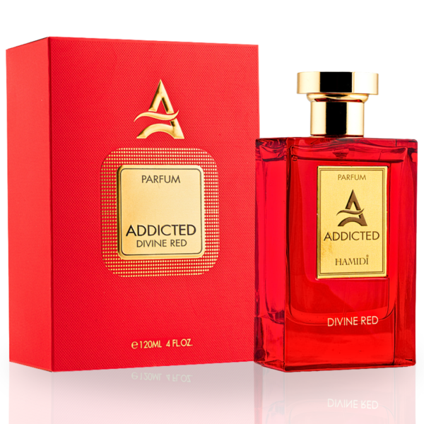 HAMIDI ADDICTED DIVINE RED Elevate Your Senses With This Exquisite . Eau de Parfum for Unisex – 120 ml HAMIDI ADDICTED DIVINE RED Elevate Your Senses With This Exquisite . Eau de Parfum for Unisex – 120 ml