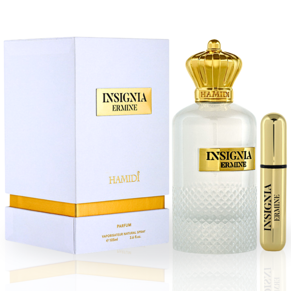 Hamidi INSIGNIA ERMINE Unique And Sophisticated . Eau de Parfum for Unisex – 105 ml Hamidi INSIGNIA ERMINE Unique And Sophisticated . Eau de Parfum for Unisex – 105 ml