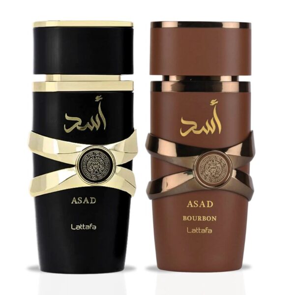 Lattafa Asad & Asad Bourbon Sprays Bundle Eau de Parfum for Unisex Lattafa Asad & Asad Bourbon Sprays Bundle Eau de Parfum for Unisex