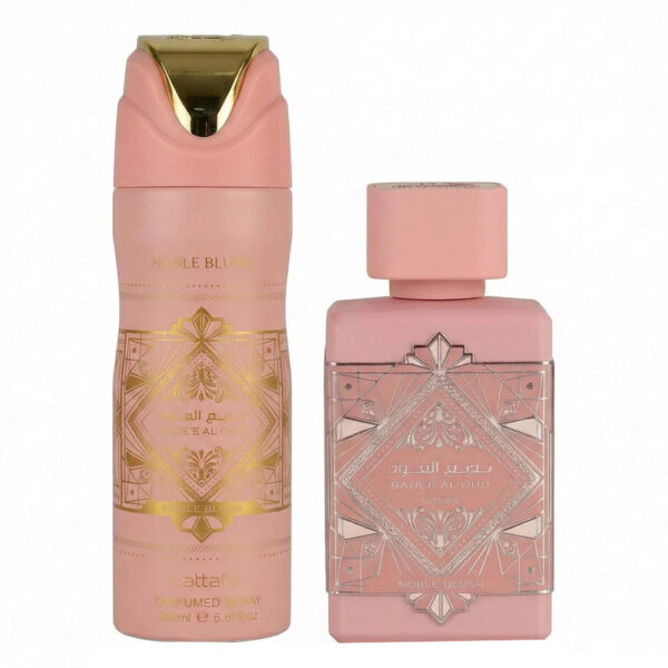 Lattafa Badee Al Oud Noble Blush for Unisex (Gift Set) Lattafa Badee Al Oud Noble Blush for Unisex (Gift Set)