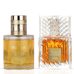 Lattafa Fire On Ice & Khamrah Sprays Bundle Eau de Parfum for Unisex